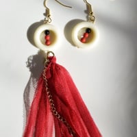 China red fringe (hook pierce)