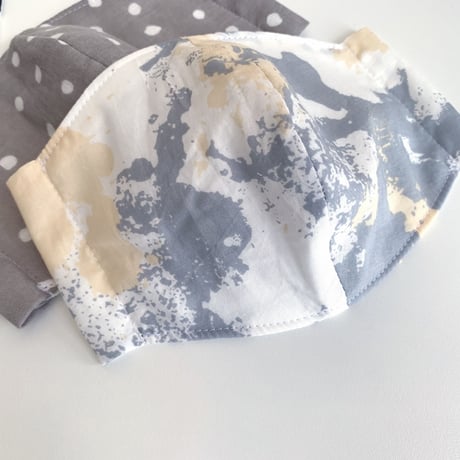 【mask】cotton gauze/ dots•paint•big dots