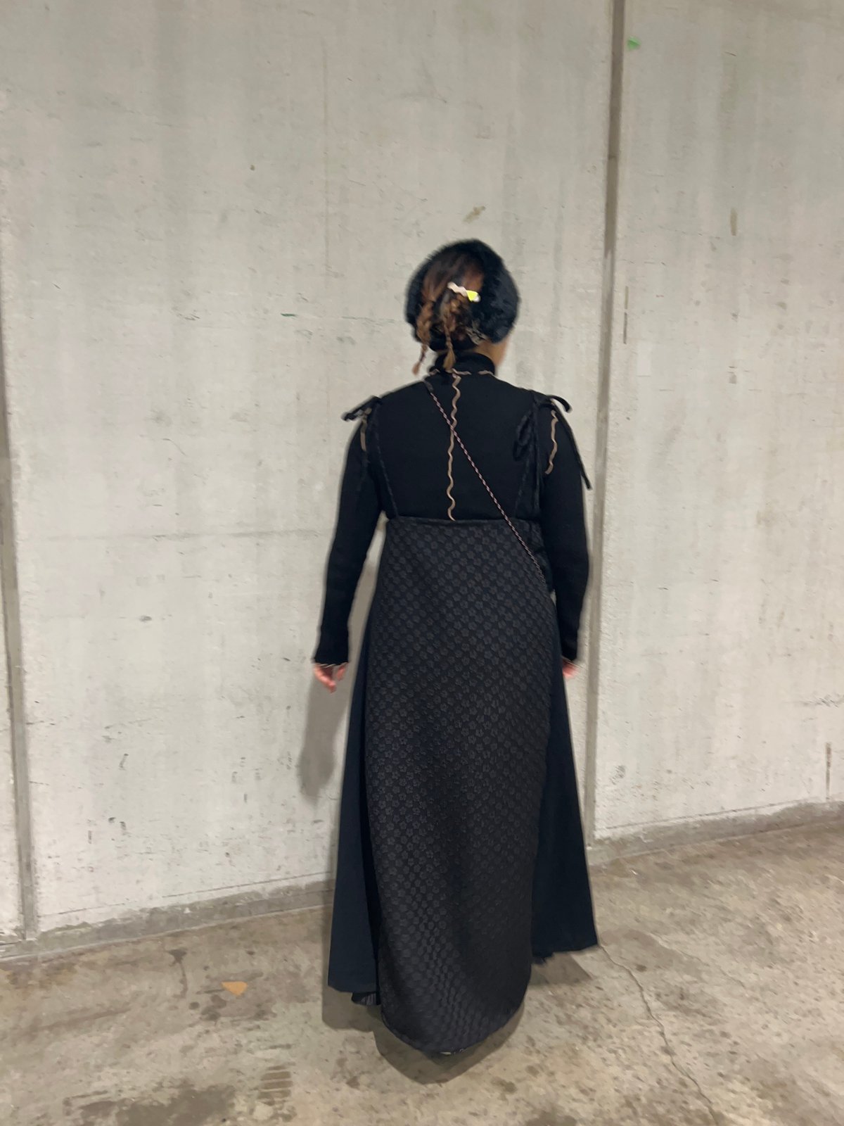 Flower jacquard Camisole dress 【semi-custom ord