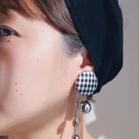 dress-up metal x gingham ( pierce)