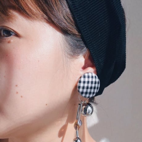 dress-up metal x gingham ( pierce)
