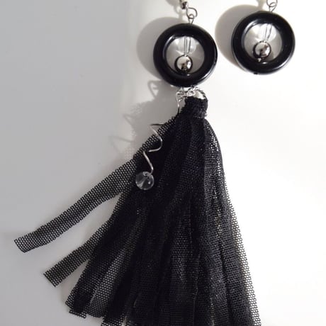 Taiwan black fringe (hook pierce)