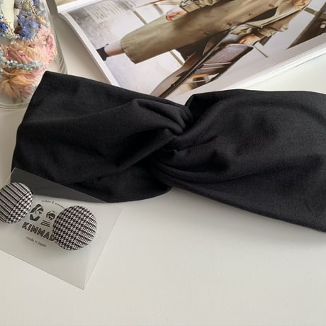 ◆ New / Peru T-shirt turban Black