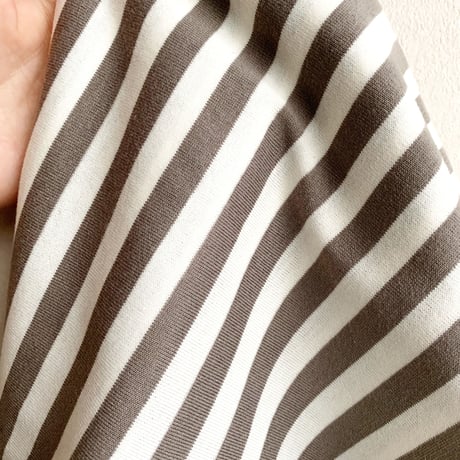 T-shirt turban / gray border x black / cross hairband