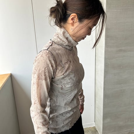 Sheer tops “marble “