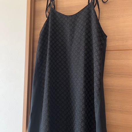 Flower jacquard Camisole dress 【semi-custom order】