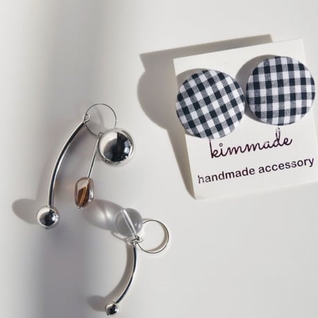 dress-up metal x gingham ( pierce)
