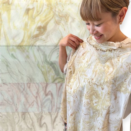 Sheer tops “marble “
