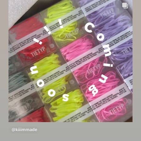 【廃盤カラー】TIETYP hairtie •••••“Neon”