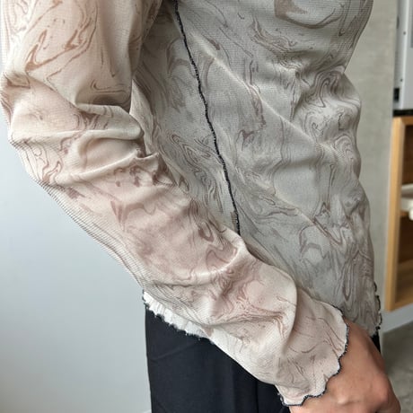 Sheer tops “marble “
