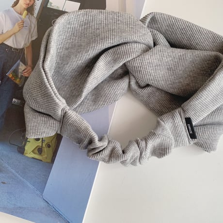 Peru T-shirt RIB turban / 2way ribbon