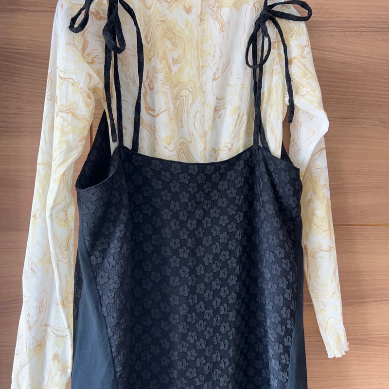 Flower jacquard Camisole dress 【semi-custom ord
