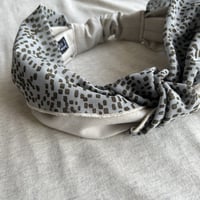 Tulle random dots × T-shirt / tie ribbon turban