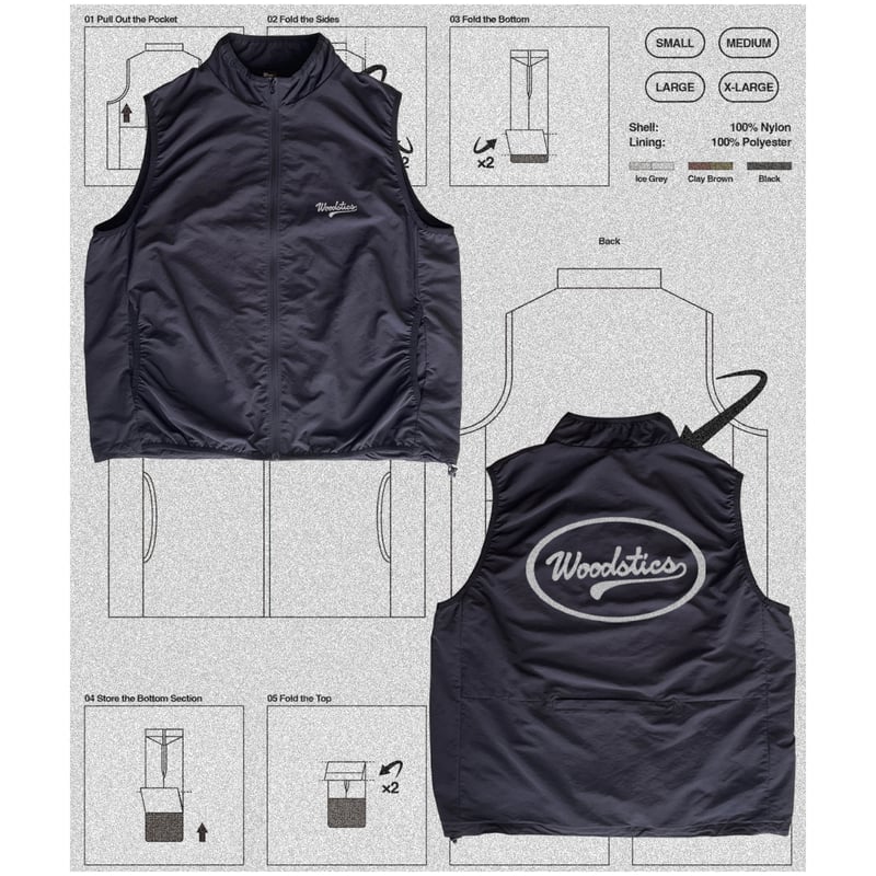 OVAL Ripstop Nylon Vest | Woodstics