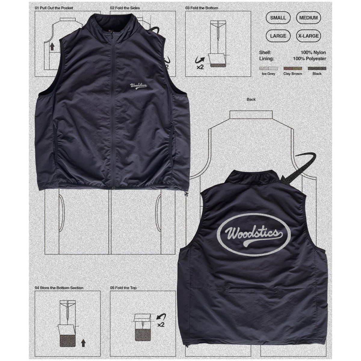 OVAL Ripstop Nylon Vest | Woodstics