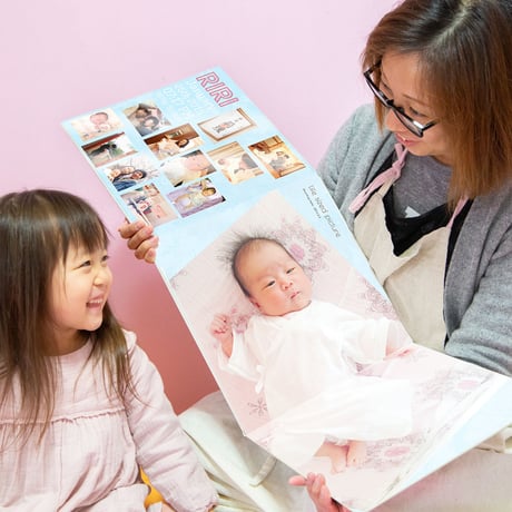 赤ちゃんのファーストアルバム　【オーダーメイドフォトアルバム　エコー写真】