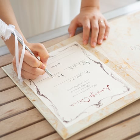 オリジナル結婚誓約書（結婚証明書）オーダーメイド
