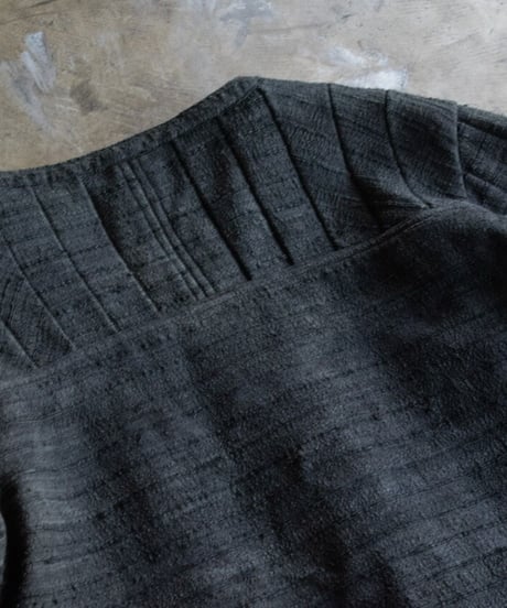 WILDFRÄULEIN "Silk × Jersey bonding blouson oild corting"