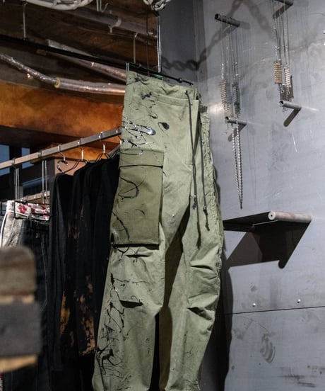 WILDFRÄULEIN "Inkpainted tech cargo wide pants"
