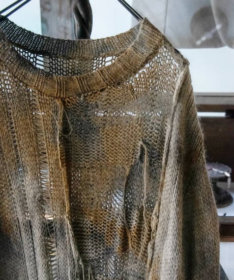 WILDFRÄULEIN "Hand knit ritz sweater" Rust color.