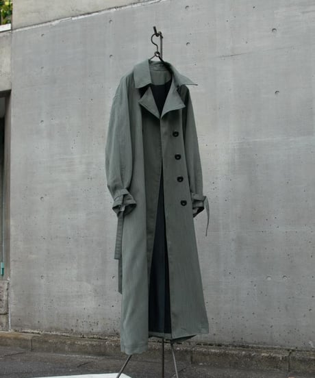 WILDFRÄULEIN "Trench coat" Offgreen silk.
