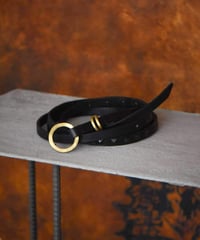 ferric " Pinch leather belt" circle