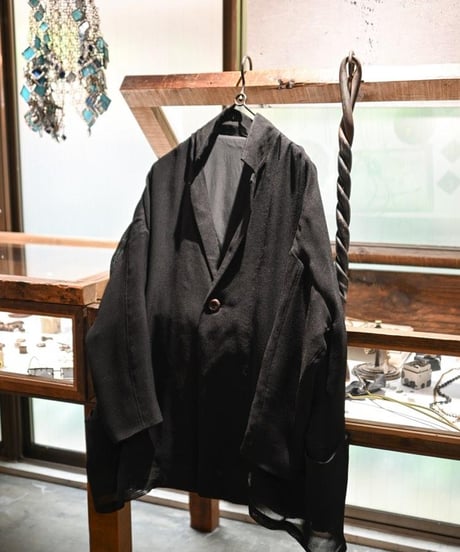 Gauche "Kaya sarouel easy pants" Black gauze.