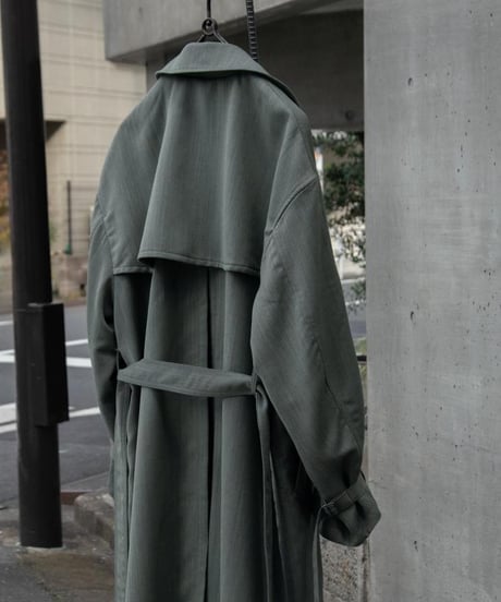 WILDFRÄULEIN "Trench coat" Offgreen silk.