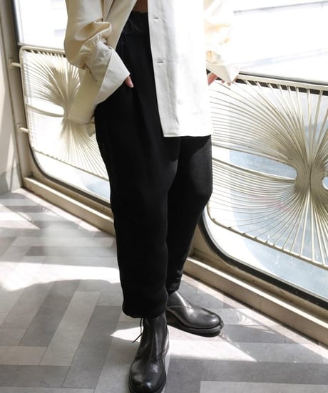 Gauche "Kaya sarouel easy pants" Black gauze.