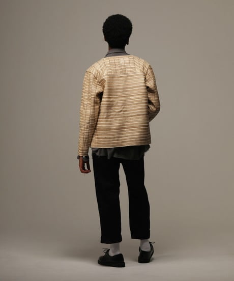 WILDFRÄULEIN "Silk × Jersey bonding blouson"