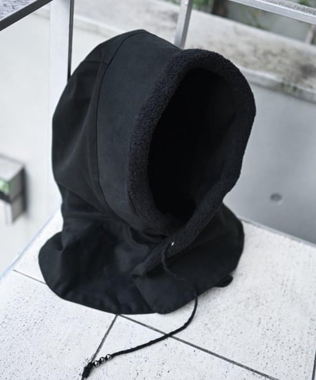 WILDFRÄULEIN "Hoodie snood" Black molskin.