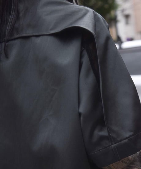 NL "Half sleeve shirt" Silk × nylon satin.