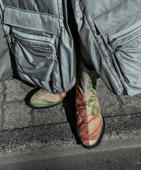 Hankes × Soiihm "Antique canvas boots"