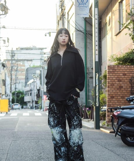 WILDFRÄULEIN "Half zip cutsew" Black sheed.
