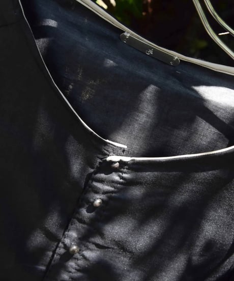 JFR "Chintz black linen shirt"