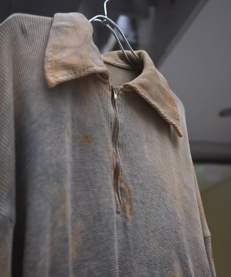 WILDFRÄULEIN "Half zip cutsew" Rust waffle.