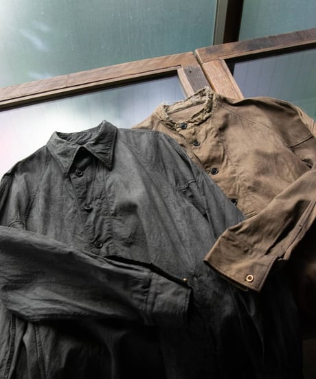 JFR "Pull over shirt" Rust dye & Japanese ink dye