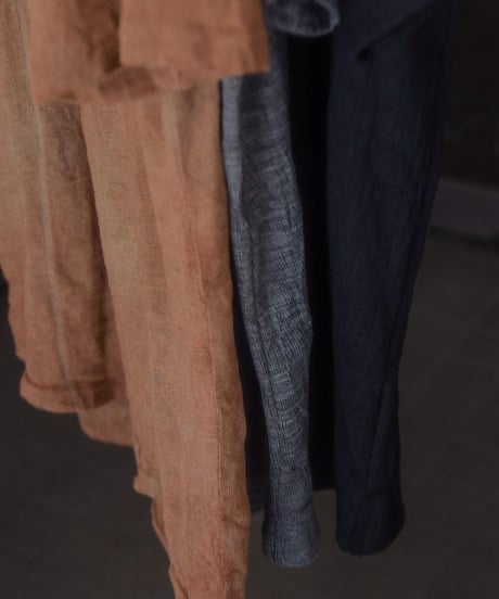 JFR × WILDFRÄULEIN "Solid high neck cutsew" Yohryu black & grey , Linen jersey.