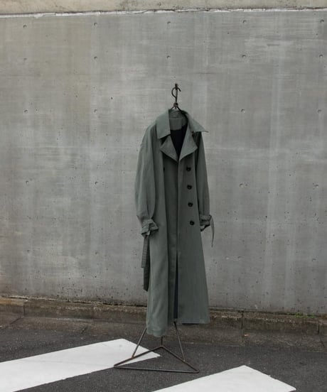 WILDFRÄULEIN "Trench coat" Offgreen silk.