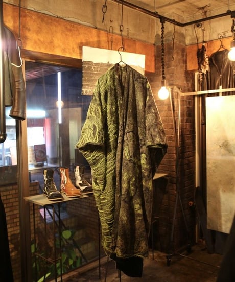 Gauche "Butoh kesa haori" Cross heart.