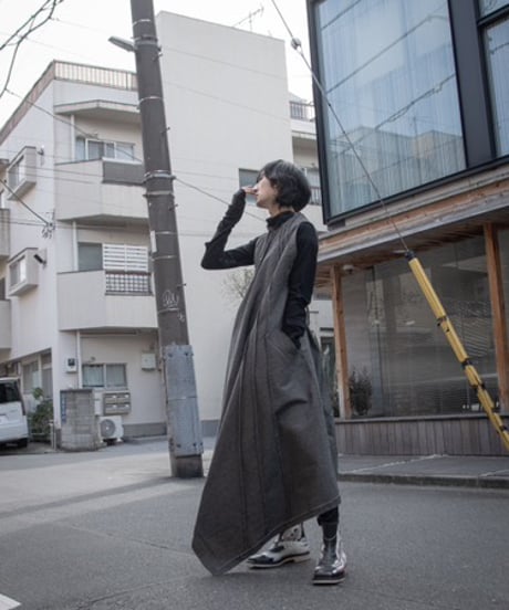 WILDFRÄULEIN "Amo japonism denim dress coat"