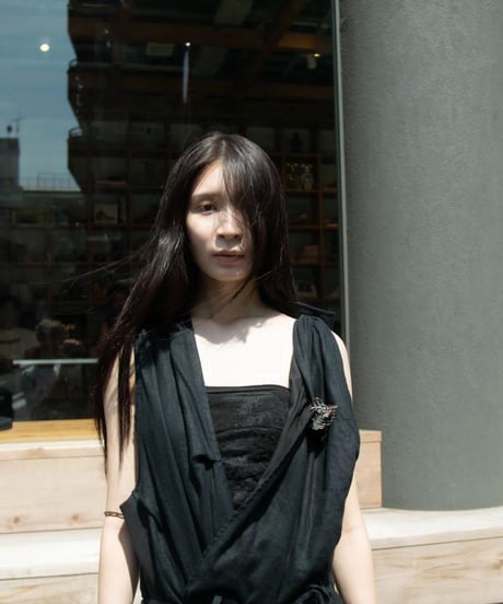 WILDFRÄULEIN "Couture salopette" Dark indigo linen.