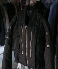 WILDFRÄULEIN "Goat bomber jacket type-c" Hard Nylon.