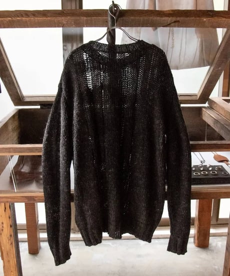 WILDFRÄULEIN "Hand knit ritz sweater" Black color.