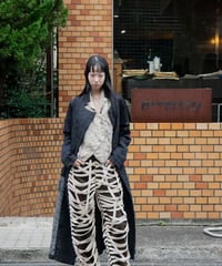 Hankes "Random pleats double chester coat"