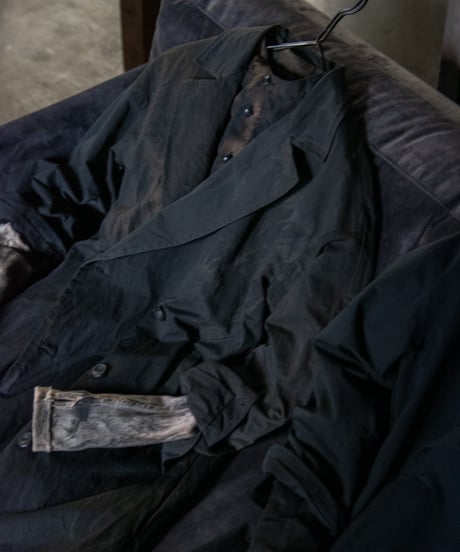 Northernislands "C/N double breasted coat" Rust dye.