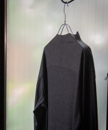 JFR "Three-d cutsew" Black silk,Grey italian jersey.