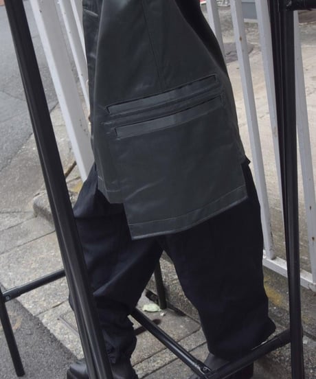 NL "Half sleeve shirt" Silk × nylon satin.