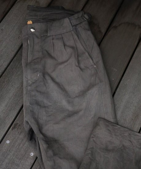 Hankes "High waist pants" Organic cotton denim grey.