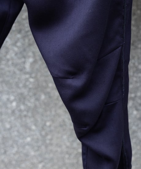 WILDFRÄULEIN "Purple lines jogger pants" Japanese indigo wool.